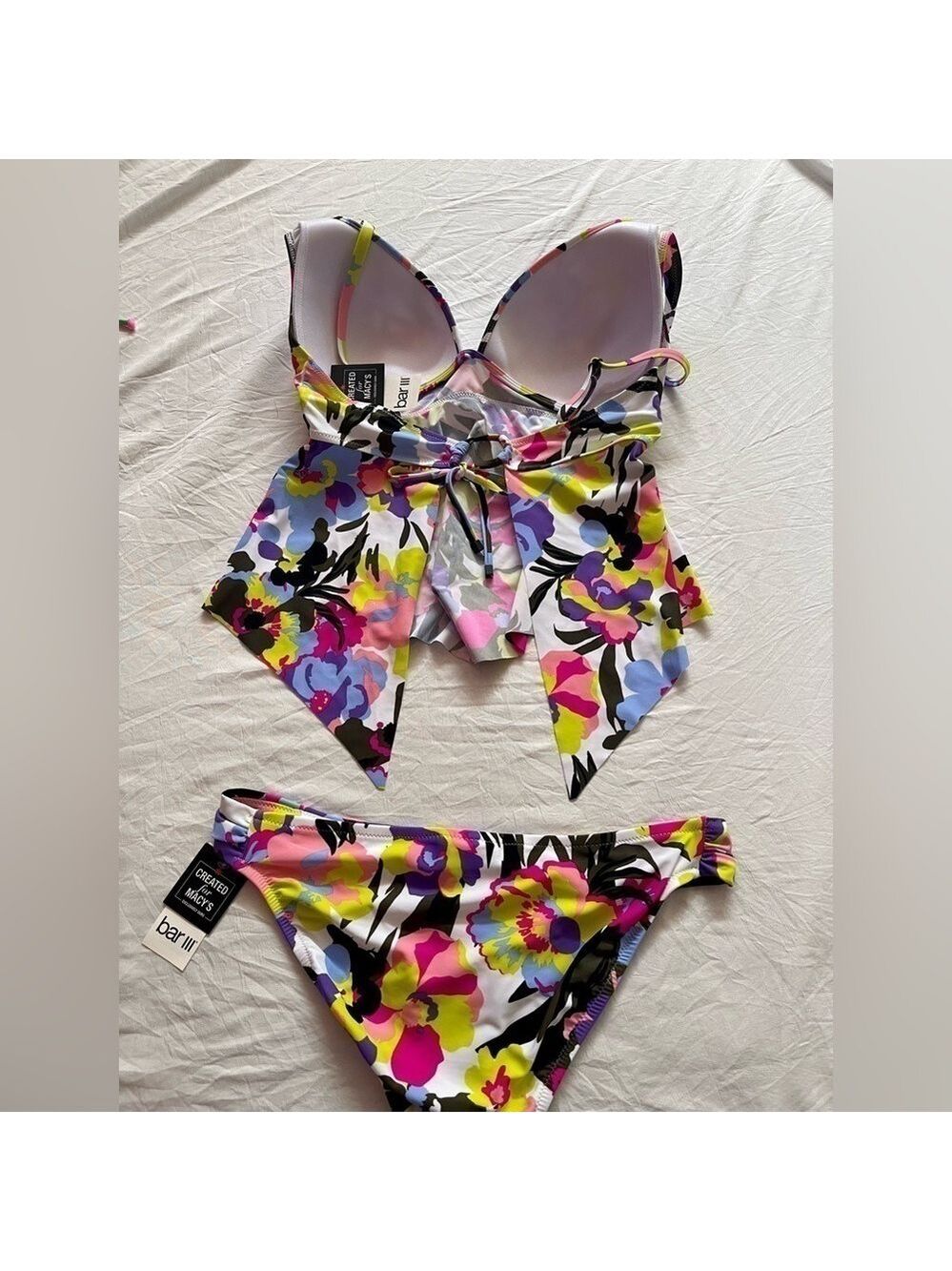 Bar III Paradise Garden Bikini Set - Picture 8 of 8